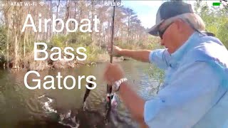 Everglades airboat adventures catching over 100 bass [upl. by Doretta599]