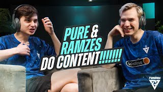 NEW PURE and RAMZES try to read each others lips  Tundra Esports [upl. by Euqinehs]