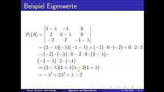 Video Eigenwerte und Eigenvektoren [upl. by Howey]