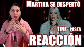 REACCIÓN a TINI  posta Official Video  ¿Adios Tini Martina se despertó 👀 [upl. by Stephanus]