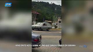 Alunos da Apae dirigem ônibus da instituição em Ibirama [upl. by Ileray]