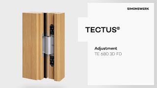 TECTUS TE 680 3D FD  Adjustment [upl. by Secnarf430]