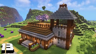 How to build a Minecraft Village from Scratch  Pt 13 Cartographers House [upl. by Yrrab]