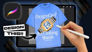 How To Use Procreate To Design Clothes In 2025 Part 1 TShirt [upl. by Amol]