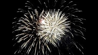 Auld Lang Syne  New Years music classical piano with fireworks video [upl. by Eitten95]