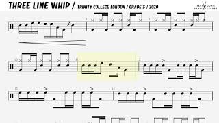 Three Line Whip  Trinity Drums 2020 Grade 3 [upl. by Born988]