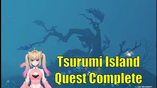 Tsurumi Island Quest and Explore Clear the Fog Milameowz  Genshin Impact [upl. by Lamrej]