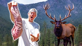 Cooking Bull Elk Tongue Tacos that are Delicious [upl. by Timms109]