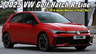 2025 Volkswagen Golf RLine Kings Red Premium Metallic  Perfect HotHatch [upl. by Haik]