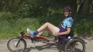 Cycling with Parkinsons on the Hase Kettwiesel recumbent trike [upl. by Eustasius]