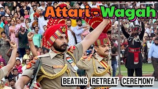 Beating Retreat at Atari Border Border Security Force Flag ceremony Atari Border Falhar Nomads [upl. by Padriac]