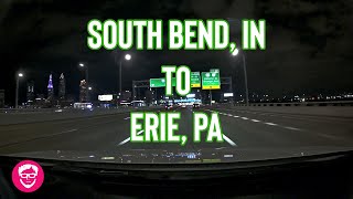 Cruising Through Ohio At Night Scenic Drive From Indiana To Pennsylvania [upl. by Denn]