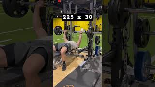 Bench Press 225 x 30 Reps [upl. by Yrek]