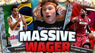 CRAZY DIAMONDS WAGER OMG  NBA 2K16 [upl. by Anaher]