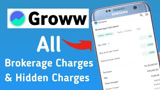 Groww Brokerage Charges  AMC Charge  Brokerage Calculate  Hidden Charges [upl. by Dudden]