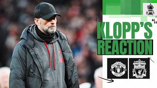 They gave absolutely everything  Klopps Reaction  Man Utd vs Liverpool [upl. by Llednek]