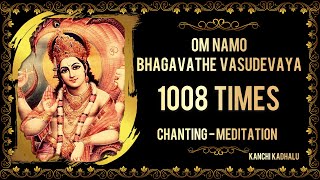 Om Namo Bhagavate Vasudevaya  chanting  Meditation  1008 times   HD [upl. by Alul]