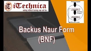 22 BNF BACKUS NAUR FORM [upl. by Ttennej]