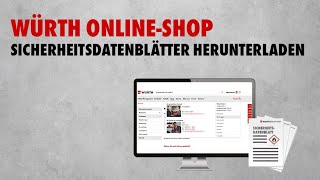 OnlineShop der Würth Industrie Service Sicherheitsdatenblätter herunterladen [upl. by Ear475]