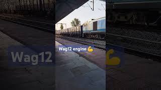 wag12 cross wankaner railway station lead goods train 🚅🚃🚃🚃 [upl. by Zannini362]