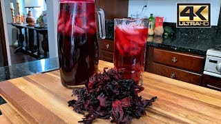 Easy Jamaica Agua Fresca  Hibiscus Fresh Water  Aguas Frescas Recipe [upl. by Llahsram13]