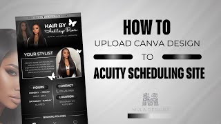 Acuity Tutorial  How To Upload Design From Canva To Acuity [upl. by Malamut]