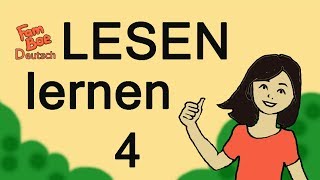 Deutsch lesen lernen Teil 4  einfache Wörter lesen [upl. by Hsiwhem]