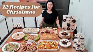 12 Recipes for Christmas  w mini Dessert Section [upl. by Hopper]