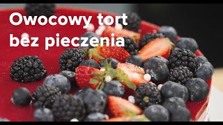 Owocowy tort bez pieczenia  Przepis Wszystkiegoslodkiegopl [upl. by Trip]