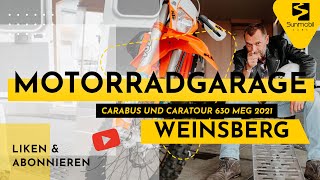 WEINSBERG CaraBus und CaraTour 630 MEG 2021  Der OUTLAW mit Motorradgarage 🏍️💨 [upl. by Hillegass]