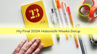 My Final 2024 Hobonichi Weeks Setup  Colorful Consistent Planning [upl. by Lalat240]