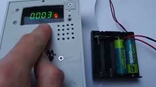 Měřič kapacity analyzátor akumulátorů  Battery capacity meter analyzer [upl. by Brunella]