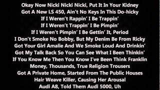 Nicki Minaj  Beez In The Trap ft 2 Chainz LYRICS [upl. by Ellehs]