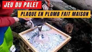 Faire une plaque du jeu de palet en plomb de récup transformer le plomb en € [upl. by Long37]