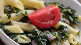 Penne Pasta with Braised Collard Greens [upl. by Ima]