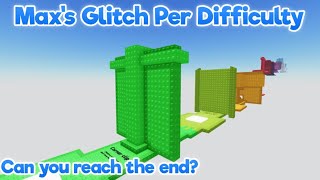 Max’s glitch per difficulty chart obby  Mobile  Stages 150 [upl. by Aihsenat]