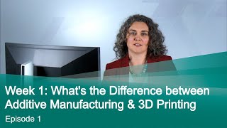 Episode 1 Whats the Difference between Additive Manufacturing amp 3D Printing [upl. by Nagaem552]