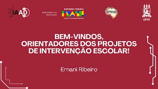 BEMVINDOS ORIENTADORES DE PROJETO [upl. by Oicram]