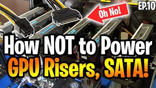 How NOT to Power Mining Rig GPU Risers  First Mining Rig [upl. by Leela]