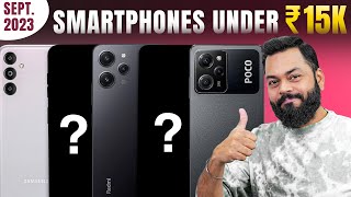 Top 5 Best 5G Smartphones Under ₹15000 Budget ⚡ September 2023 [upl. by Rorrys]