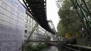 quotSchwebebahnquot  the oldest monorail in the world  Wuppertal Germany 2013 [upl. by Nydroj225]