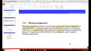 Blocking and Nonblocking Statements  Verilog Behavioral Modelling [upl. by Eelek476]