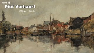 Artist Piet Verhaert 1852  1908 Belgian Painter  WAA [upl. by Annovy]