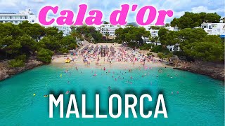 Cala dOr Mallorca Cala Gran Cala Esmeralda Beaches majorca calador beach [upl. by Sirrot]