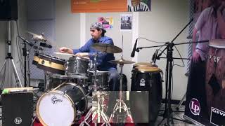 Giorgio Palombino Drums amp Percussions at Funky Town  Milan [upl. by Bodi637]