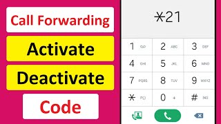 Call Forwarding Activate And Deactivate Code  Call Divert Code [upl. by Htor467]