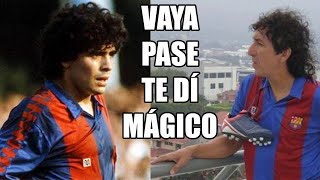 FILTRAN UN GOL inédito de Mágico González en el Barcelona a pase de Maradona [upl. by Adalie]