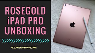 ROSEGOLD IPAD PRO UNBOXING ENGRAVED [upl. by Niuqram588]