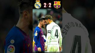 Real Madrid 🆚️ Barcelona 22 Epic Match Highlights football shorts ronaldo messi futbol [upl. by Anrol86]