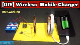 How to Make Wireless Mobile Charger NEW 100 WORKING [upl. by Anissa]